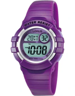 Lorus R2385HX 9 Purple Digital Sports Watch