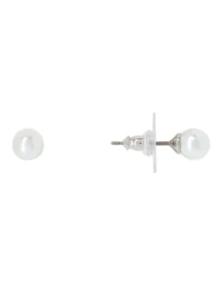 Pearl Silver Stud Earrings 7 Pearl Silver Stud Earrings -Myer Fashion Store 216013780 2 720x928