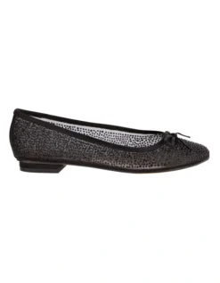Twinkle Black Silk Pump