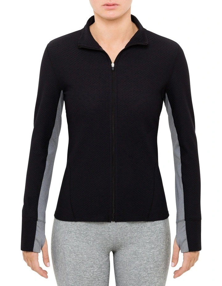 Calvin Klein Performance Honey Comb Jacket Black 3 Calvin Klein Performance Honey Comb Jacket Black