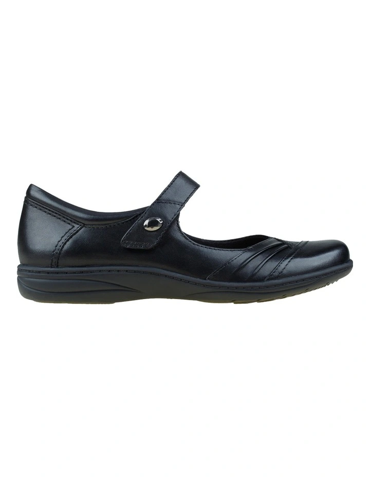Jamie Black Leather Strapped Flats 4 Jamie Black Leather Strapped Flats - Image 2