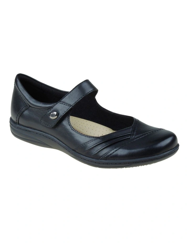 Jamie Black Leather Strapped Flats 5 Jamie Black Leather Strapped Flats - Image 3