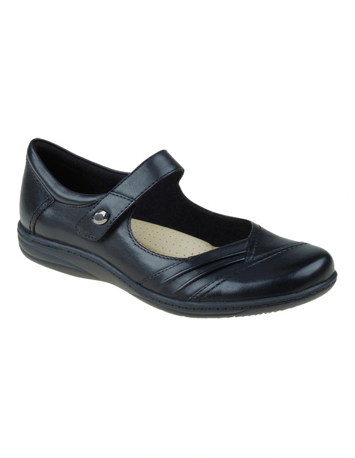 Jamie Black Leather Strapped Flats 6 Jamie Black Leather Strapped Flats - Image 4