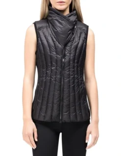 Calvin Klein Down Filled Drama Collar Puffer Vest Black -Myer Fashion Store 345824200 3 720x928