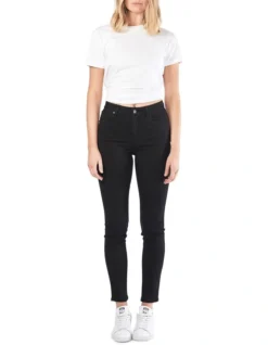 ABRAND JEANS A High Ankle Basher Magic Skinny Jean Black