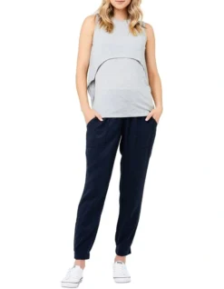 Swing Back Nursing Tank In Grey