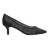 Spritz Black Satin Pump