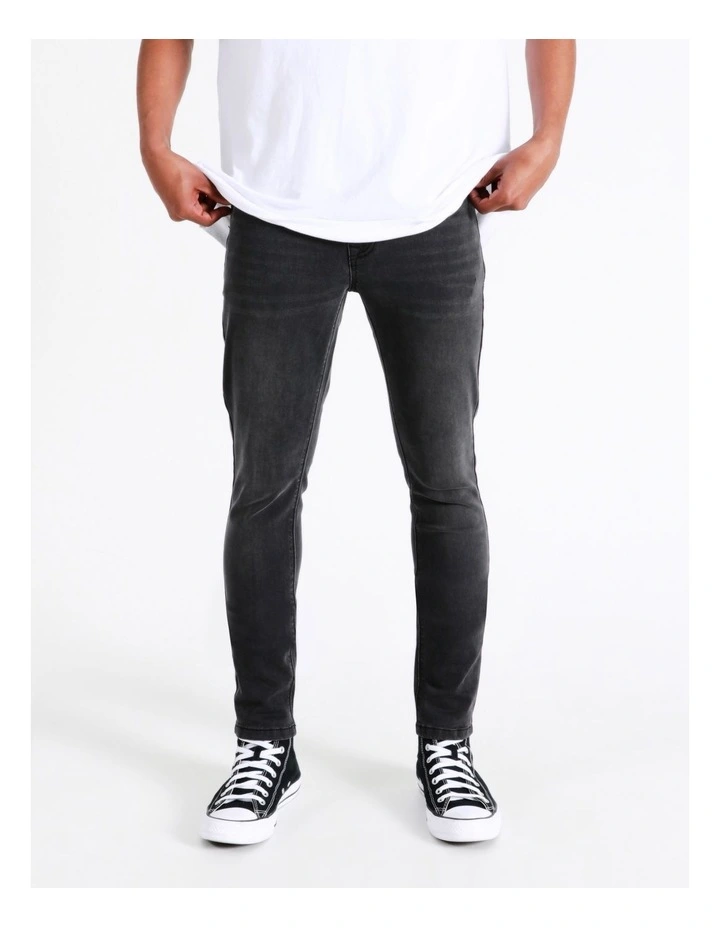Zack 2 Skinny Jean Charcoal 4 Zack 2 Skinny Jean Charcoal - Image 2