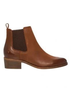 Windsor Smith Ravee Tan Heeled Chelsea Boot
