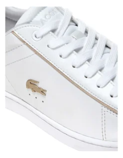 Lacoste Carnaby Evo White/ Gold Leather Lace-Up Sneaker 13 Lacoste Carnaby Evo White/ Gold Leather Lace-Up Sneaker -Myer Fashion Store 591844600 6 1 720x928