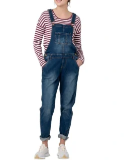 Denim Overalls In Indigo