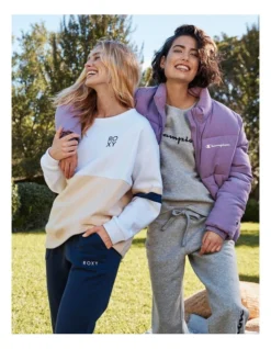 Champion Script Crew Sweatshirt Oxford Heather -Myer Fashion Store 600270400 3 2 720x928