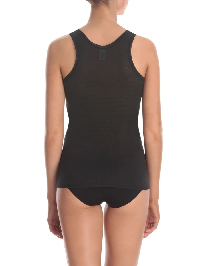 KAYSER Pure Cotton Tank Top In Black 4 KAYSER Pure Cotton Tank Top In Black - Image 2