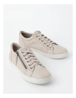 Zia Beige Leather Zip Up Sneaker 10 Zia Beige Leather Zip Up Sneaker -Myer Fashion Store 660666160 3 1 720x928