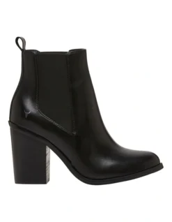 Windsor Smith Lille Black Heeled Chelsea Boot