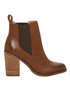 Windsor Smith Lille Tan Heeled Chelsea Boot