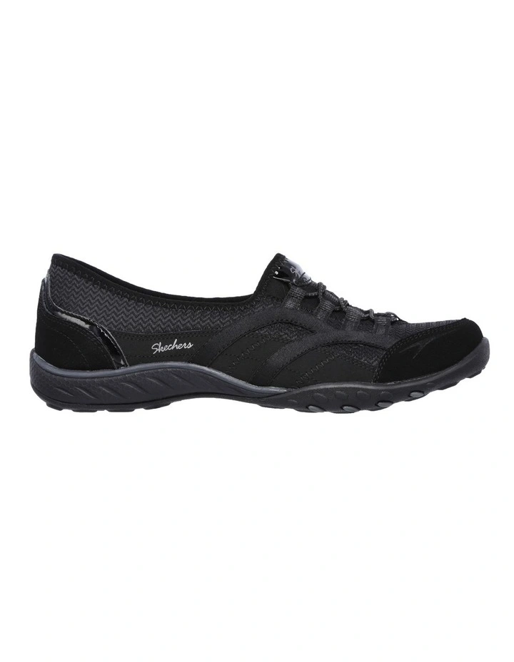 Skechers Breathe Easy Faithful Slip-on Sneaker In Black 3 Skechers Breathe Easy Faithful Slip-on Sneaker In Black