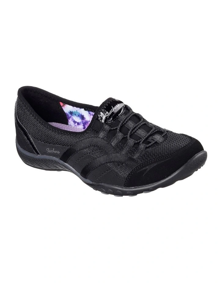 Skechers Breathe Easy Faithful Slip-on Sneaker In Black 4 Skechers Breathe Easy Faithful Slip-on Sneaker In Black - Image 2