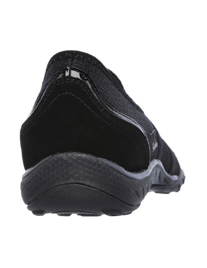 Skechers Breathe Easy Faithful Slip-on Sneaker In Black 5 Skechers Breathe Easy Faithful Slip-on Sneaker In Black - Image 3