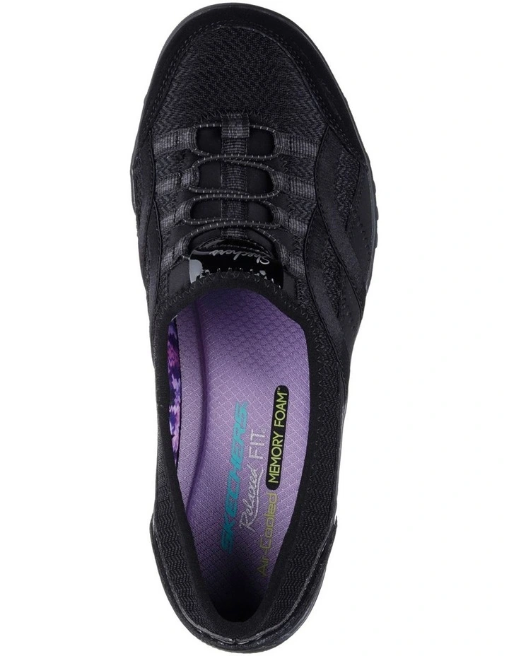 Skechers Breathe Easy Faithful Slip-on Sneaker In Black 6 Skechers Breathe Easy Faithful Slip-on Sneaker In Black - Image 4