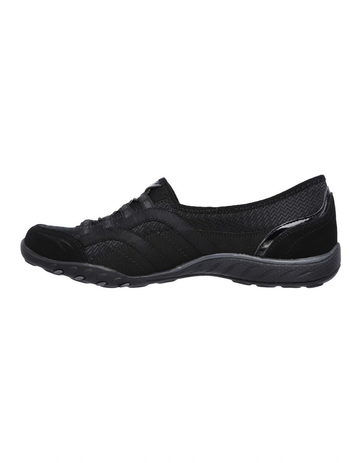 Skechers Breathe Easy Faithful Slip-on Sneaker In Black 8 Skechers Breathe Easy Faithful Slip-on Sneaker In Black - Image 6