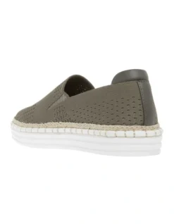 Queen Khaki Slip On Sneaker -Myer Fashion Store 694031230 2 720x928