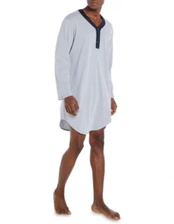 Long Sleeve Stripe Nightshirt