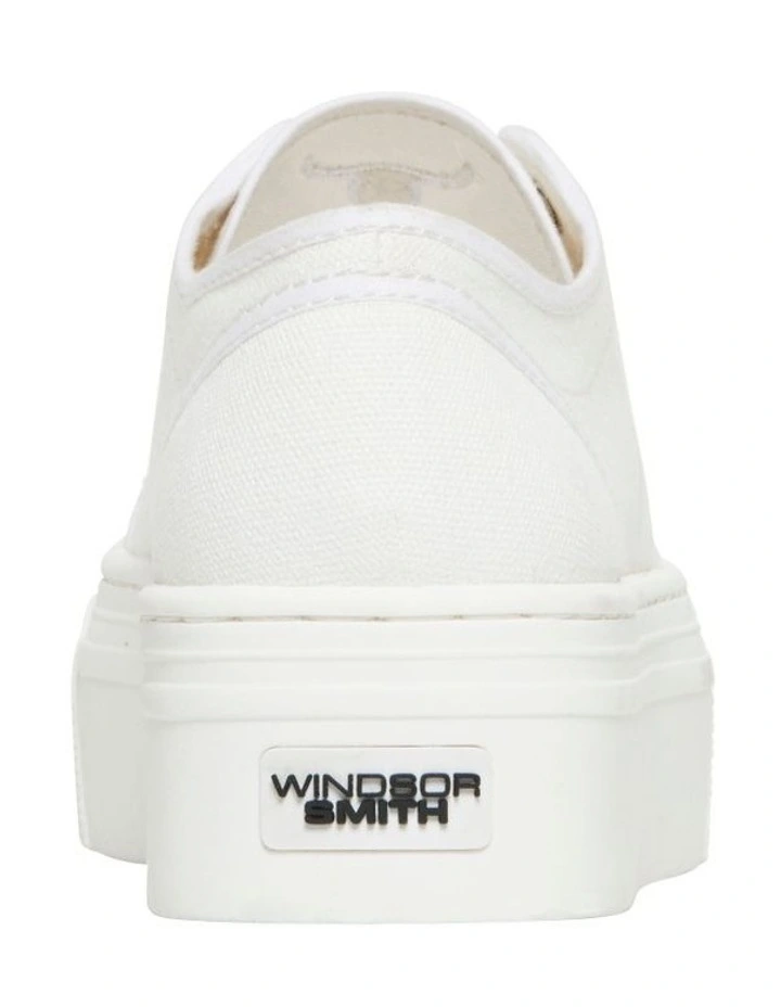 Windsor Smith Ruby White Canvas Platform Sneaker 5 Windsor Smith Ruby White Canvas Platform Sneaker - Image 3