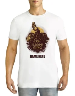 Men's Disney The Lion King Personalised Cotton T-Shirt