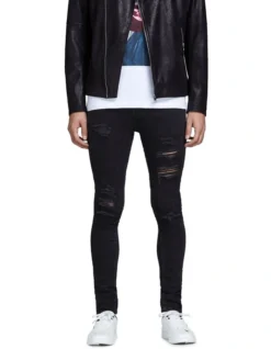 Jack & Jones Liam Original Low Rise Skinny Jeans Black -Myer Fashion Store 710496370 4 1 720x928
