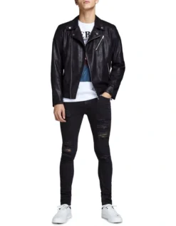 Jack & Jones Liam Original Low Rise Skinny Jeans Black -Myer Fashion Store 710496370 5 720x928