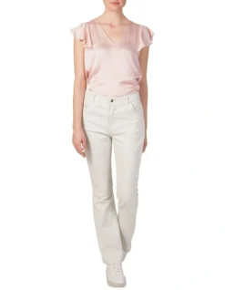 High Waisted Denim Flare