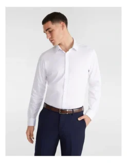 Plain Stretch Slim Fit Shirt