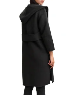 Walk This Way Black Wool Blend Oversized Coat -Myer Fashion Store 731698930 4 720x928