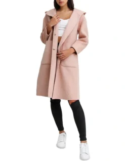 Walk This Way Blush Wool Blend Oversized Coat -Myer Fashion Store 731699110 7 720x928