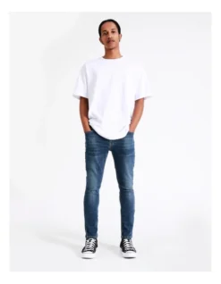 Zack Skinny Jean Mid Blue