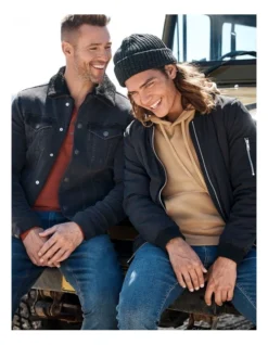 Bradley Sherpa Denim Jacket Black -Myer Fashion Store 748796860 4 1 720x928