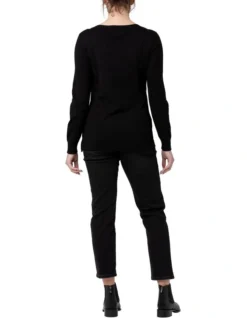 Toni Nursing Knit In Black -Myer Fashion Store 768543040 768514870 4 1 720x928