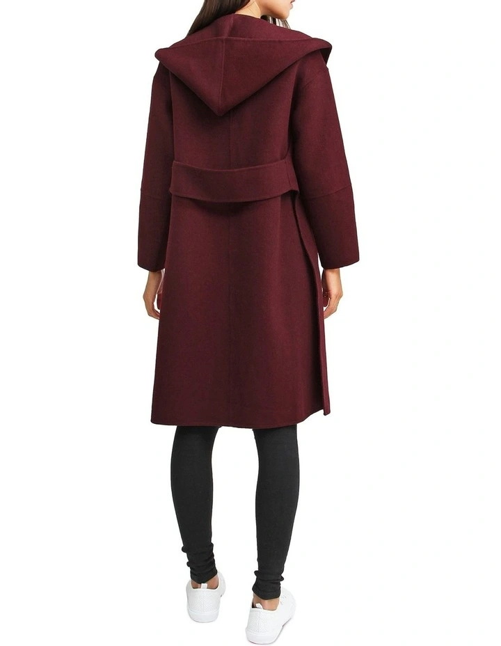 Walk This Way Wool Aubergine Oversized Coat 5 Walk This Way Wool Aubergine Oversized Coat - Image 3