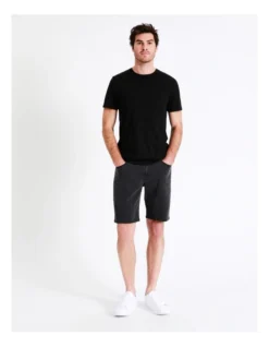 Bronx Denim Short Black