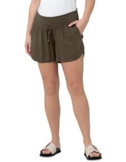 Byron Shirred Short In Olive