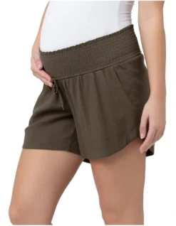 Byron Shirred Short In Olive 9 Byron Shirred Short In Olive -Myer Fashion Store 784965160 784943560 4 1 720x928