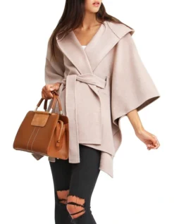 Jackson Landing Sand Wool Blend Cape Coat -Myer Fashion Store 785610370 4 720x928