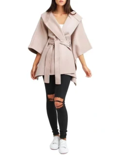 Jackson Landing Sand Wool Blend Cape Coat -Myer Fashion Store 785610370 5 720x928
