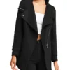 Bad Girl Black Wool Blend Moto Coat -Myer Fashion Store 785610460 1 720x928