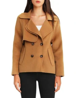I'm Yours Camel Wool Blend Peacoat