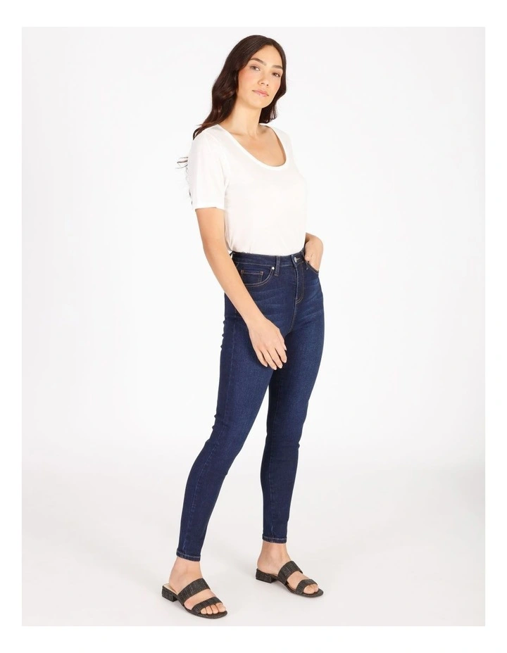 Olivia High Rise Skinny Jean Dark Blue 4 Olivia High Rise Skinny Jean Dark Blue - Image 2