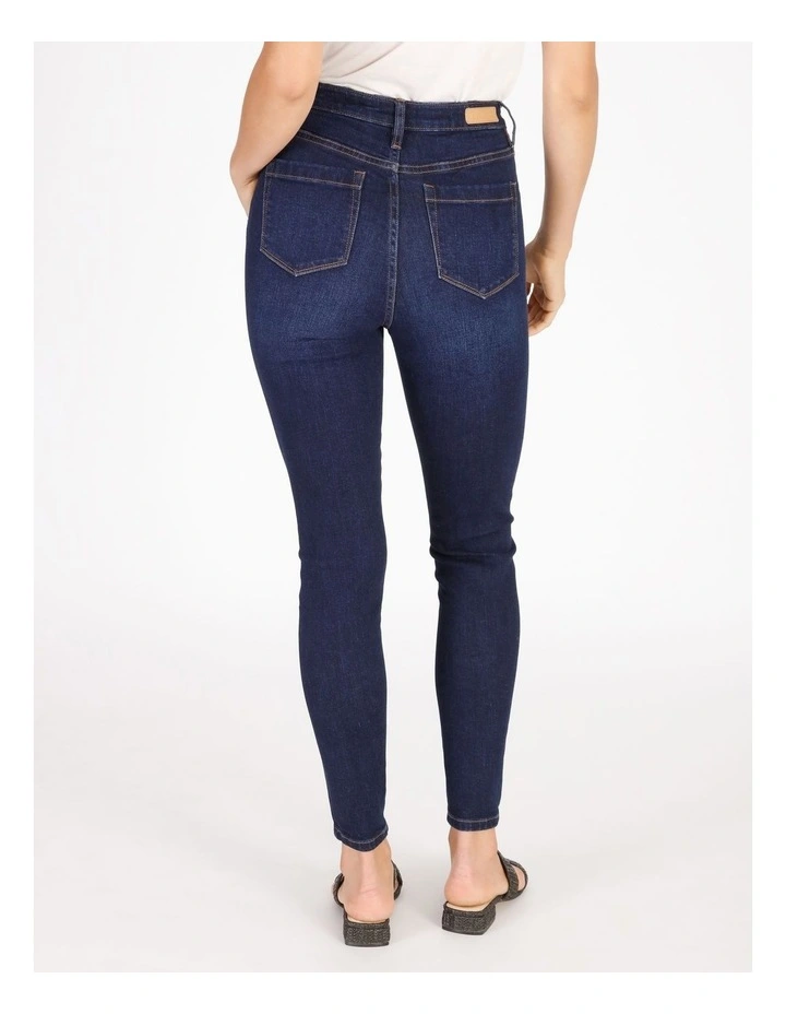 Olivia High Rise Skinny Jean Dark Blue 5 Olivia High Rise Skinny Jean Dark Blue - Image 3