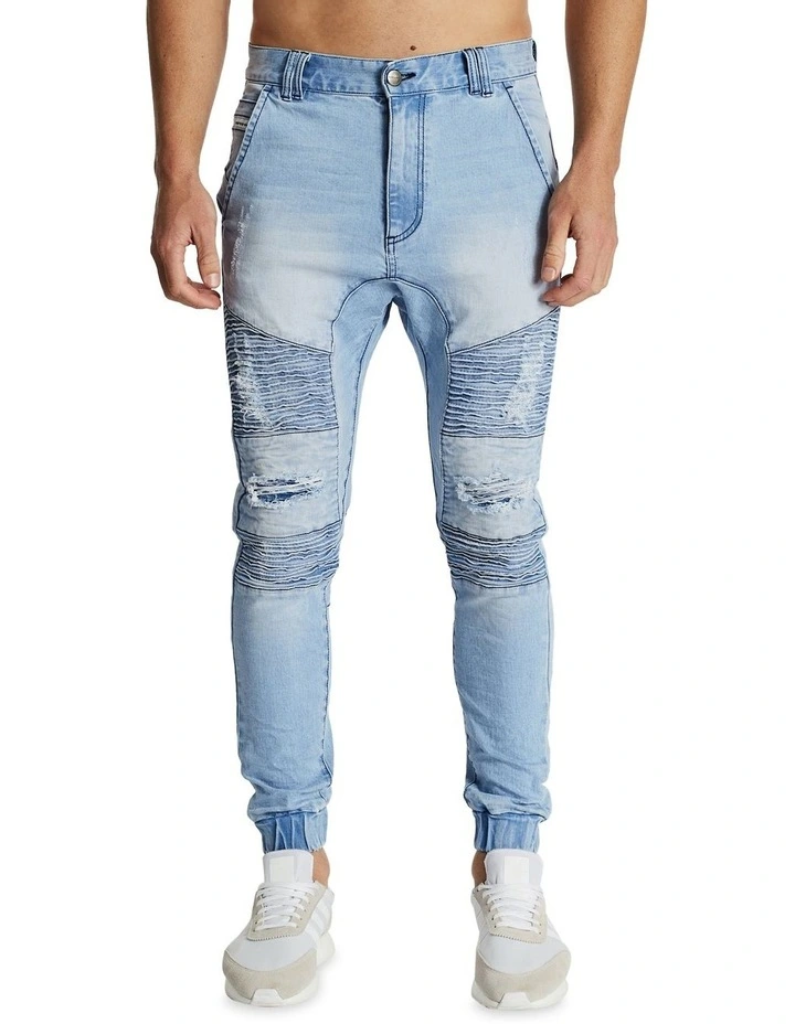 Hellcat Distressed Jogger Pant Light Blue 3 Hellcat Distressed Jogger Pant Light Blue