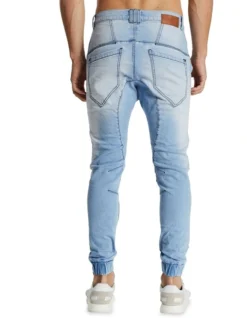 Hellcat Distressed Jogger Pant Light Blue 8 Hellcat Distressed Jogger Pant Light Blue -Myer Fashion Store 811945720 3 1 720x928